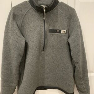 The North Face Men's Zip-Up Gray Sweater